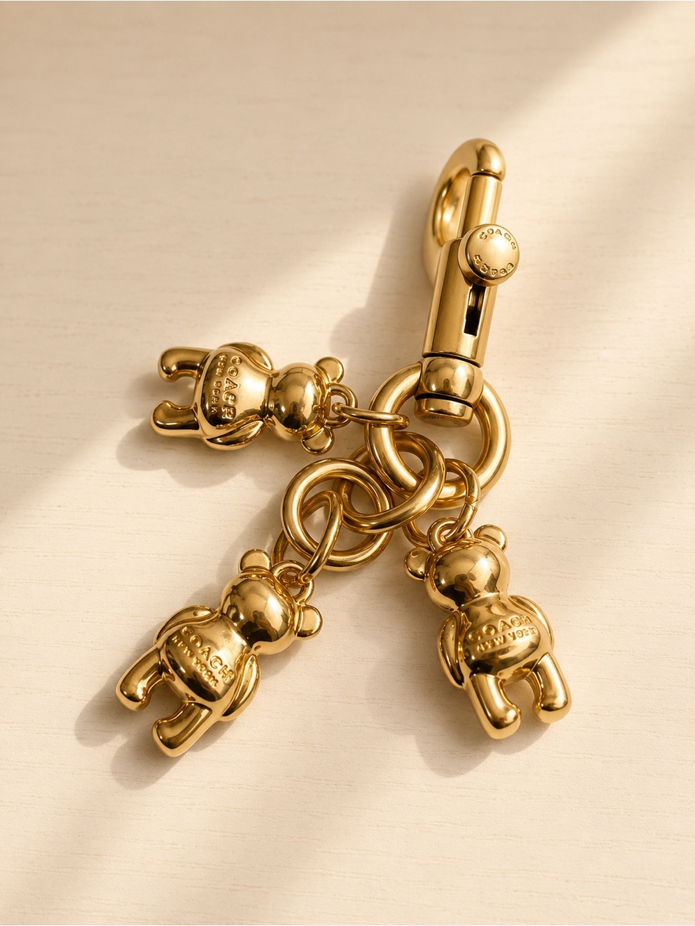 Authentic Repurposed Coach Keychain Bag Charm
